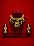 Gold plated brass necklace