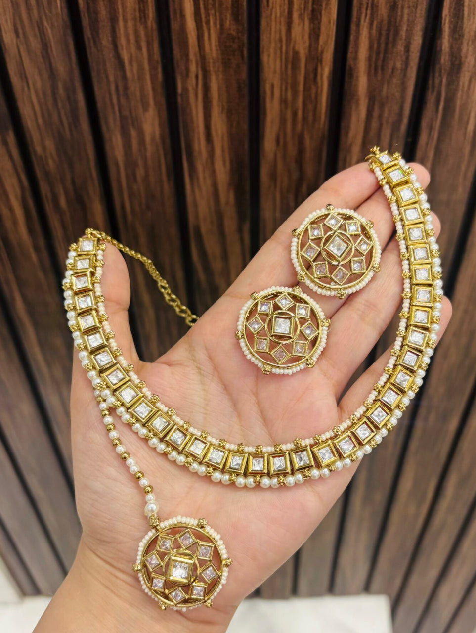 Square Stone Necklace