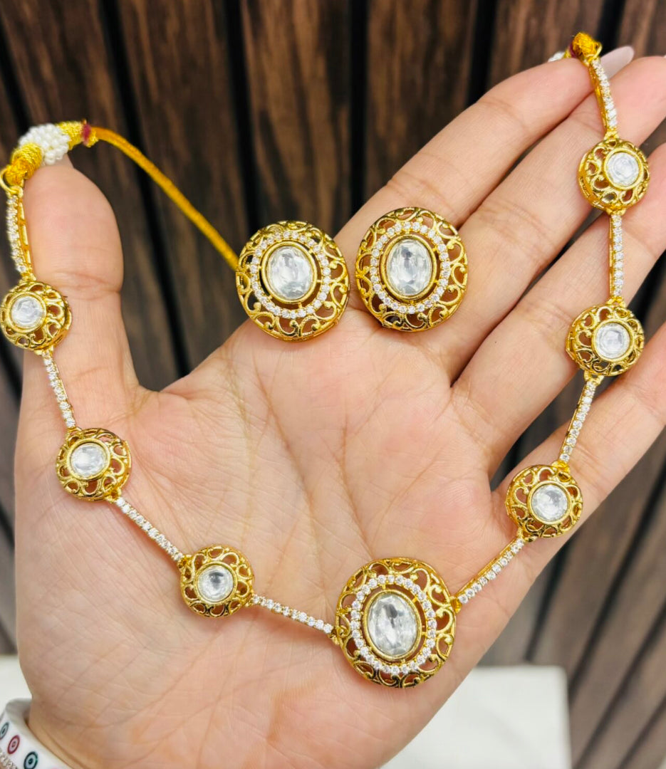 Square Stone Necklace