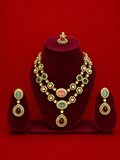 Multi colour American diamonds neckset